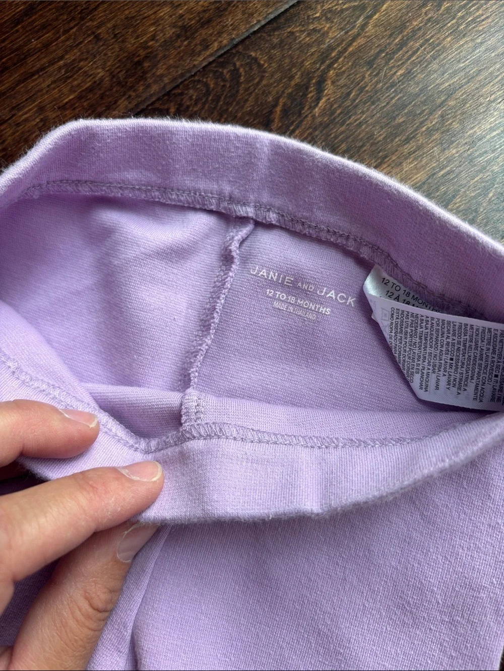 Janie and Jack Girls Lavender, Red & Pastel Plaid Bottoms Set